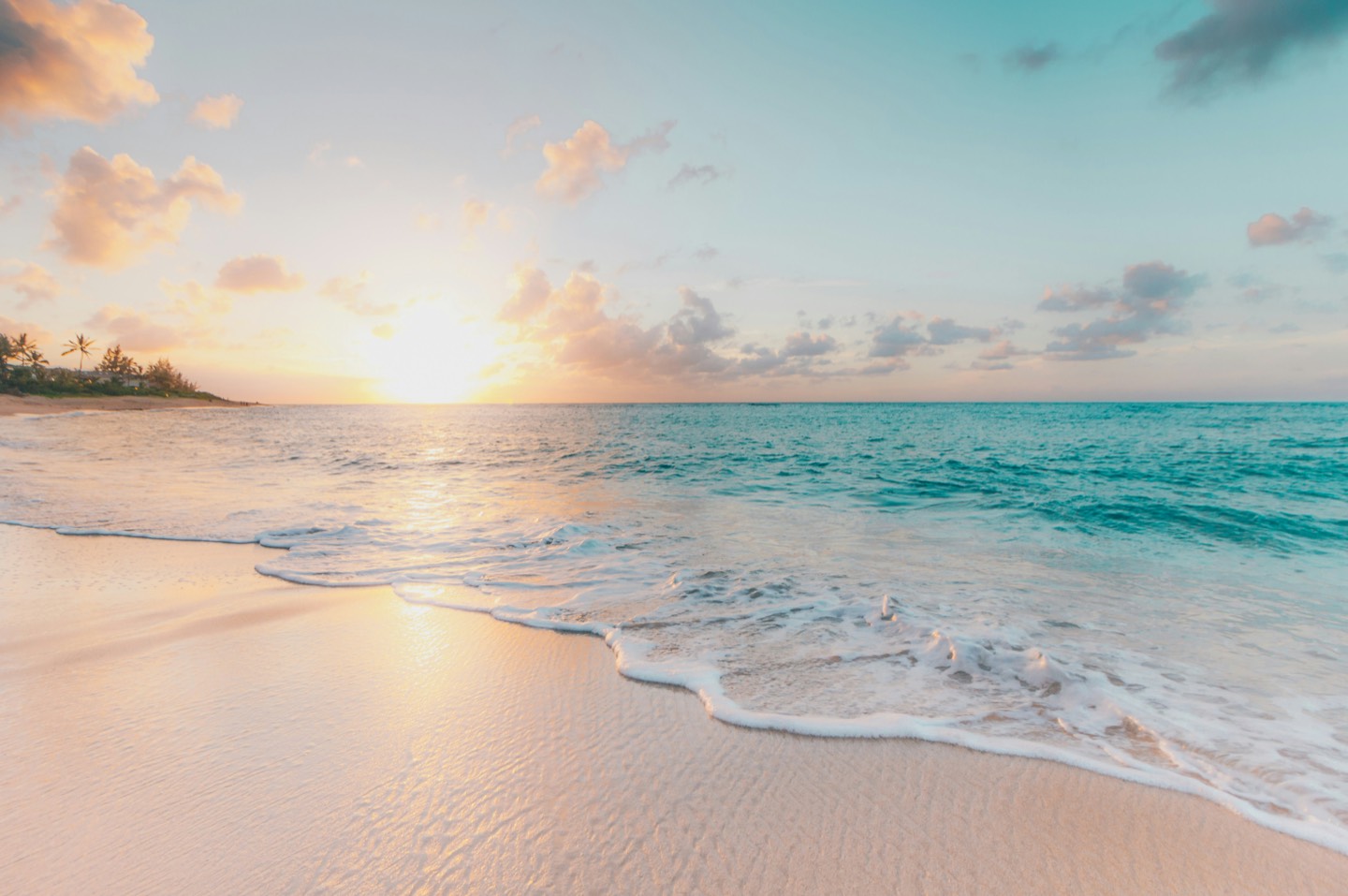 Stunning golden-hour coastline stretching to the horizon